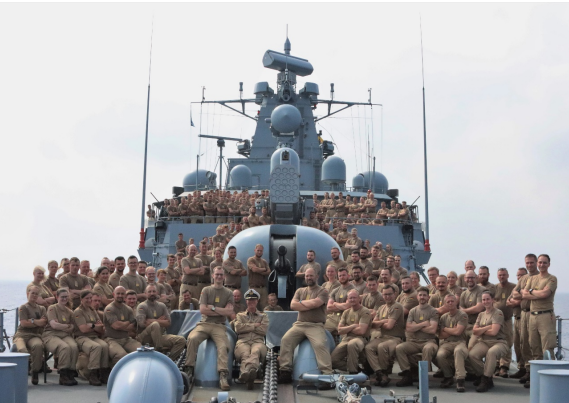 Besatzung Fregatte Brandenburg während UNIFIL 2024